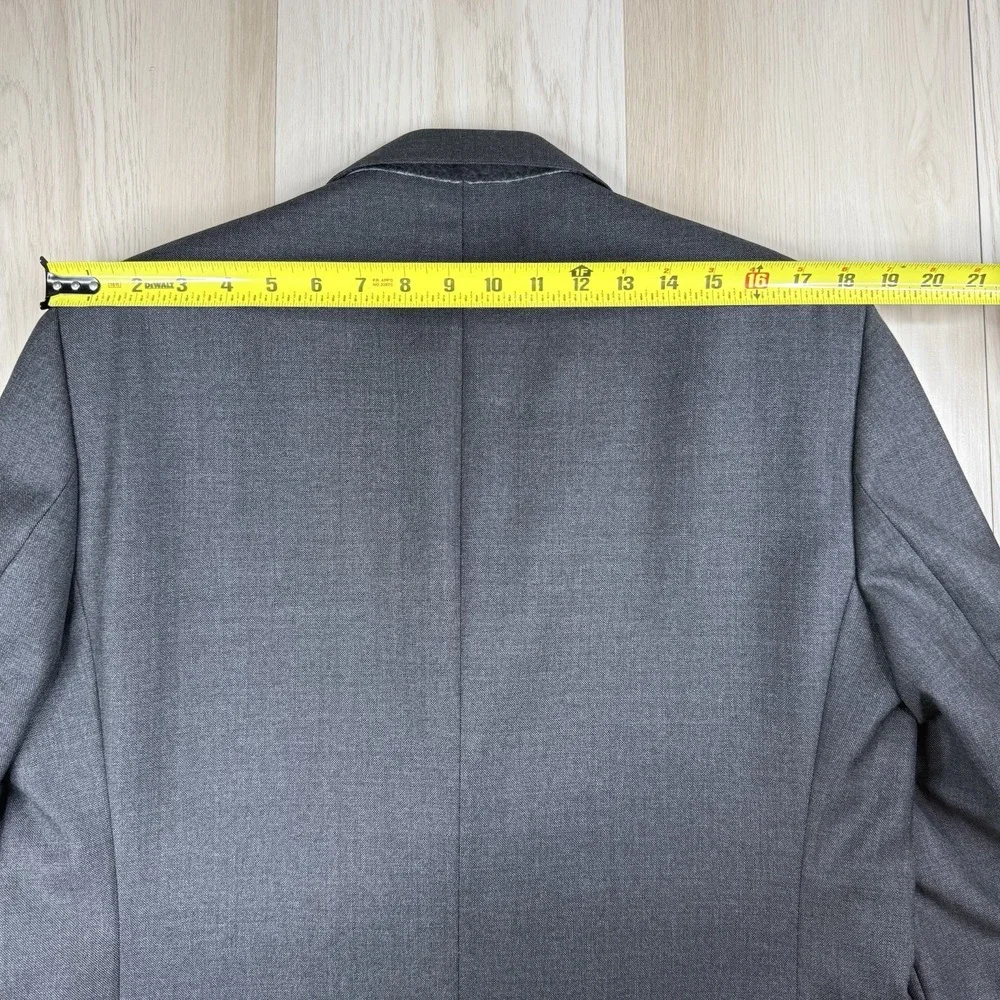 J. Press Presstige Blazer Jacket 3 Button Vitale Barberis Canonico Gray Size 40R